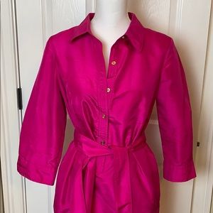 💕💝 Belted silk dress.